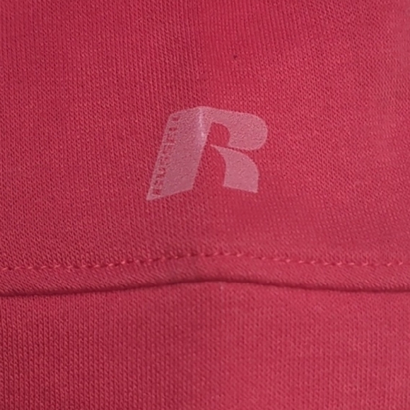 Ohio State Buckeyes Raglan Sweatshirt M Russell Athletic Red White Pullover - Picture 4 of 5